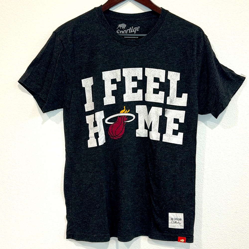 Miami Heat T-Shirt Graphic I FEEL HOME Sportiqe Medium